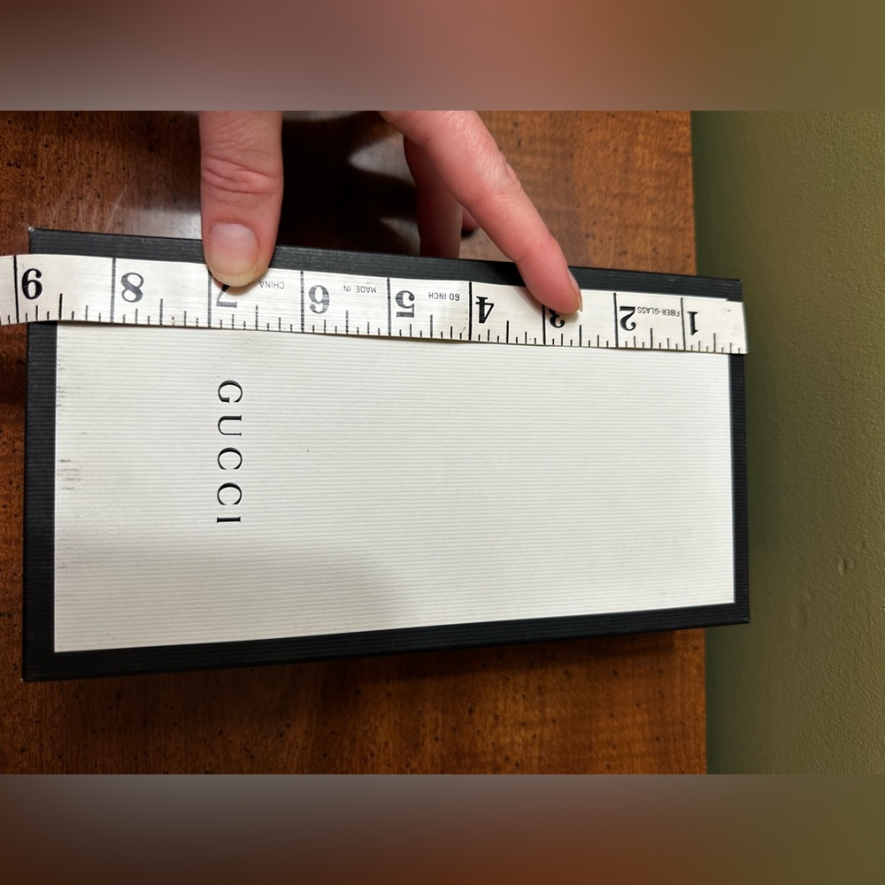 Gucci dust cover long wallet white silky cover black & white wallet box storage - Picture 8 of 9